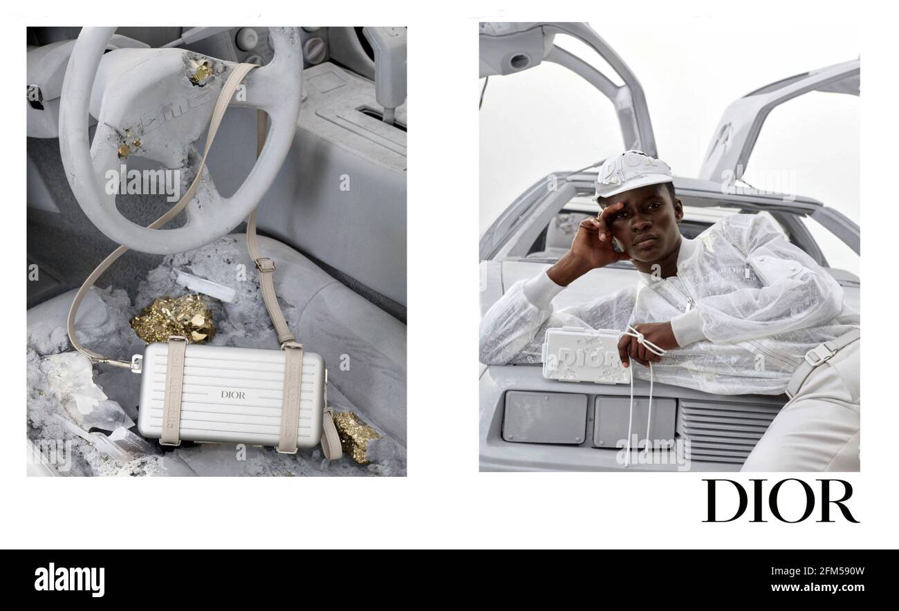 2020s UK Dior Magazine Advert Stock Photo