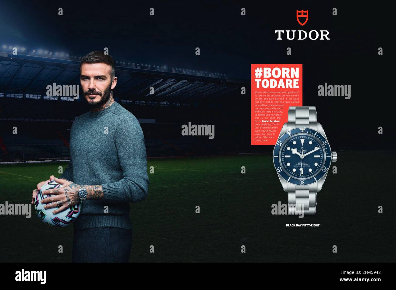 2020s UK Tudor Magazine Advert Stock Photo