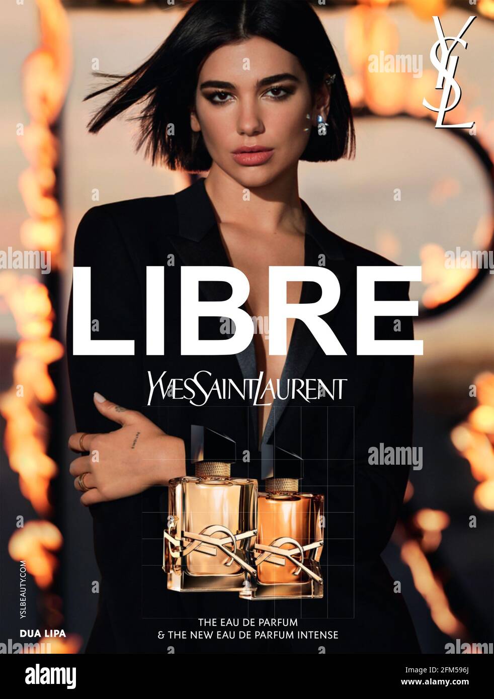 2020s UK Yves Saint Laurent Magazine Advert Stock Photo - Alamy