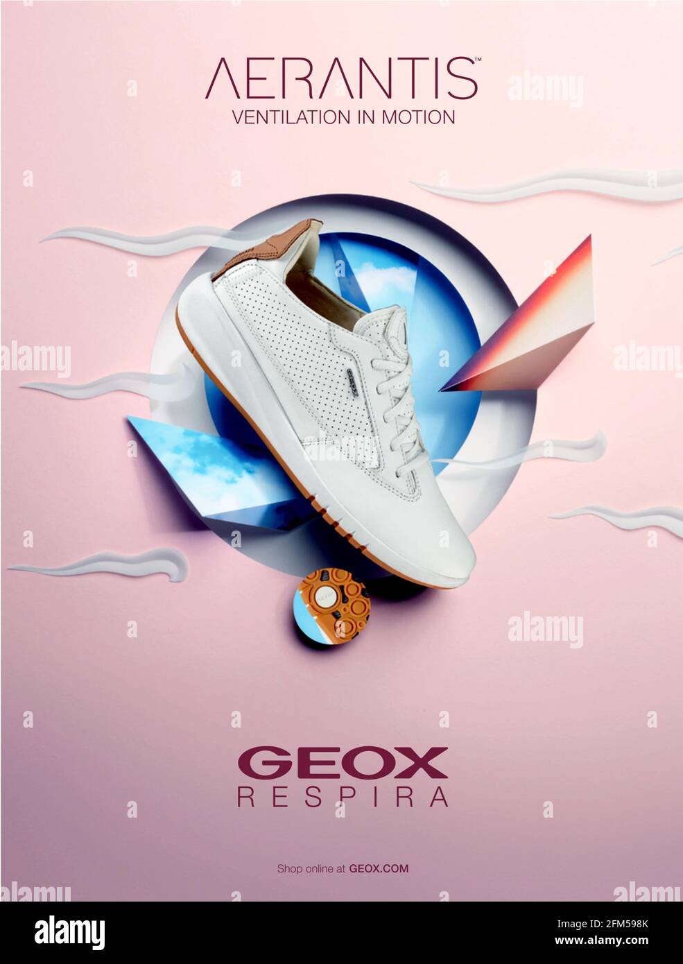 2020s UK Geox Magazine Advert Stock Photo