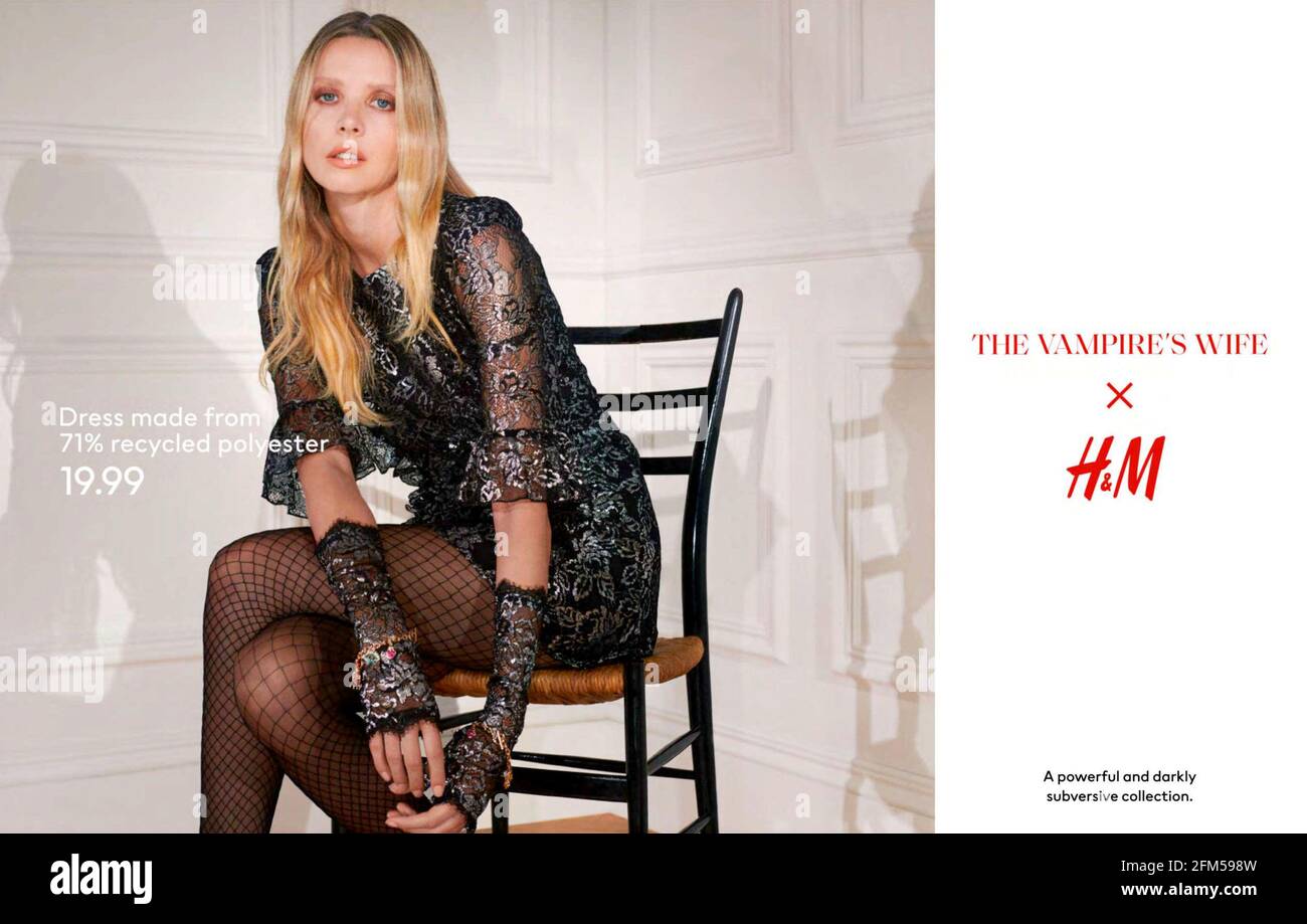 2020s UK Hennes Magazine Advert Stock Photo