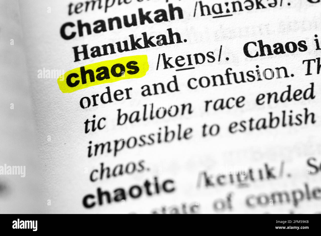 highlighted-word-chaos-concept-and-meaning-stock-photo-alamy