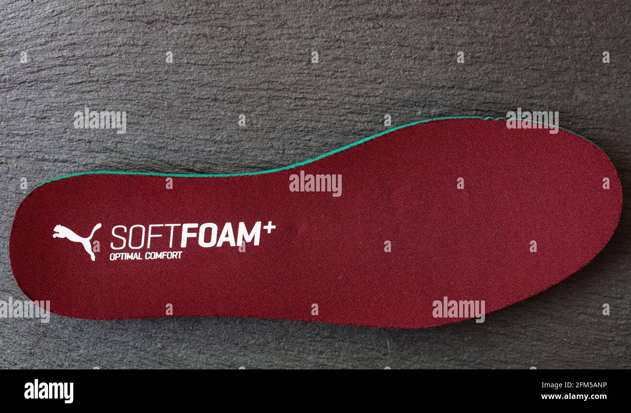 Herzogenaurach, - 5, 2021: Puma SOFTFOAM+ Optimal Comfort insole Stock Photo - Alamy