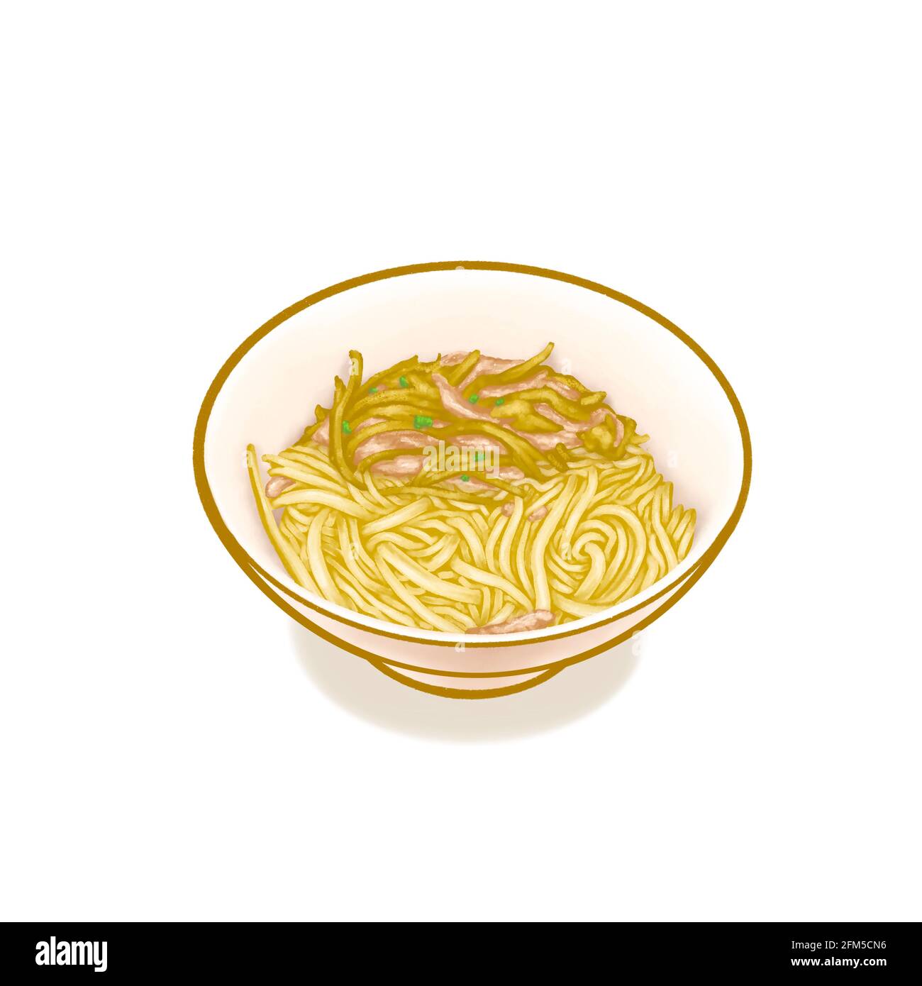 Bowl noodles drawing hires stock photography and images  Alamy