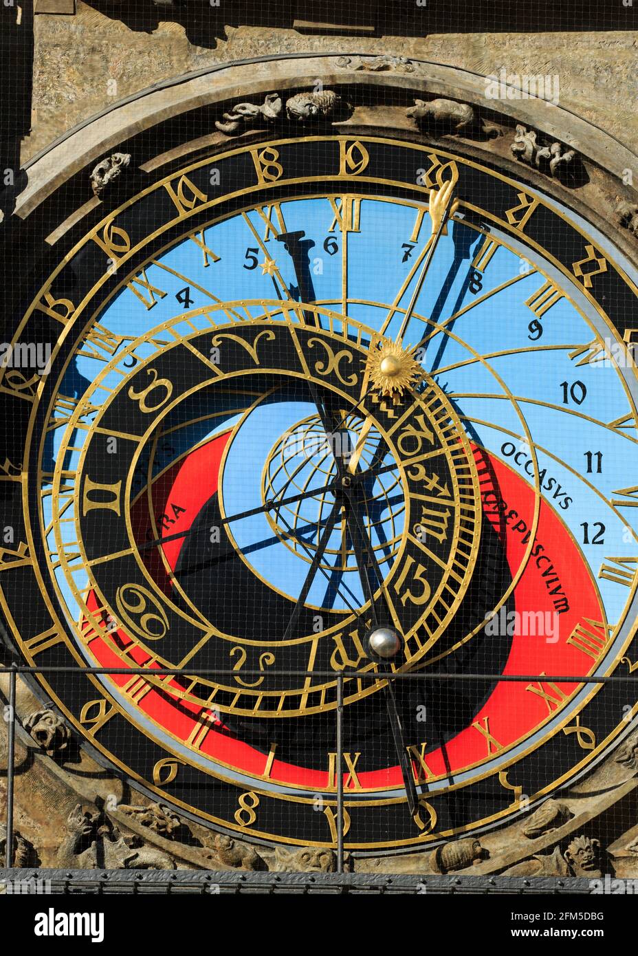 Astronomical clock with astrolabe hires stock photography and images