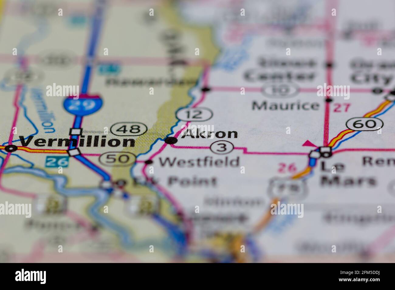 Akron map hires stock photography and images Alamy