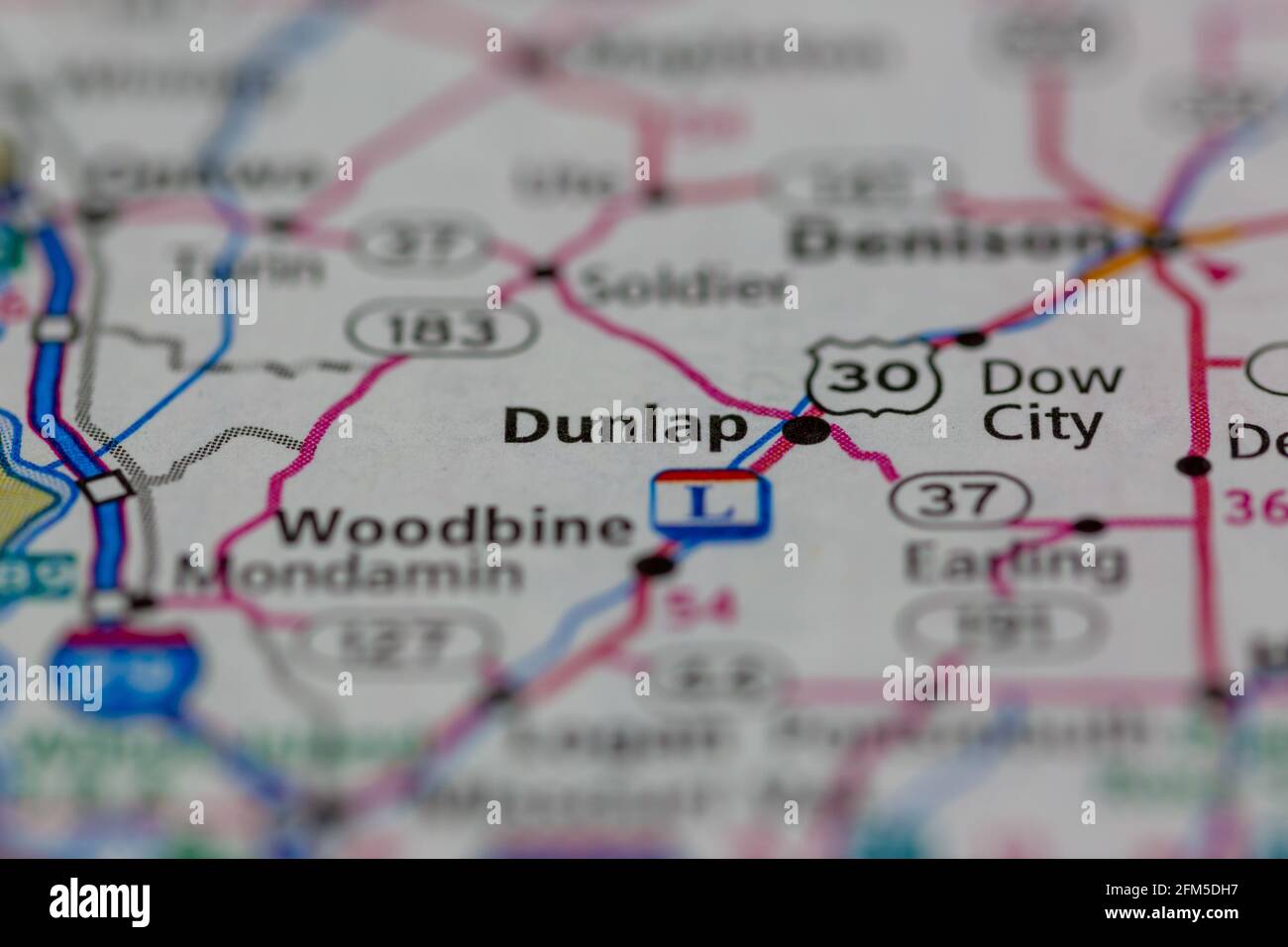 Dunlap on a map hires stock photography and images Alamy