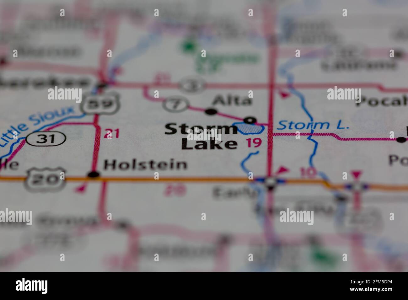 Storm Lake Iowa Map Storm Lake Iowa Usa Shown On A Geography Map Or Road Map Stock Photo - Alamy