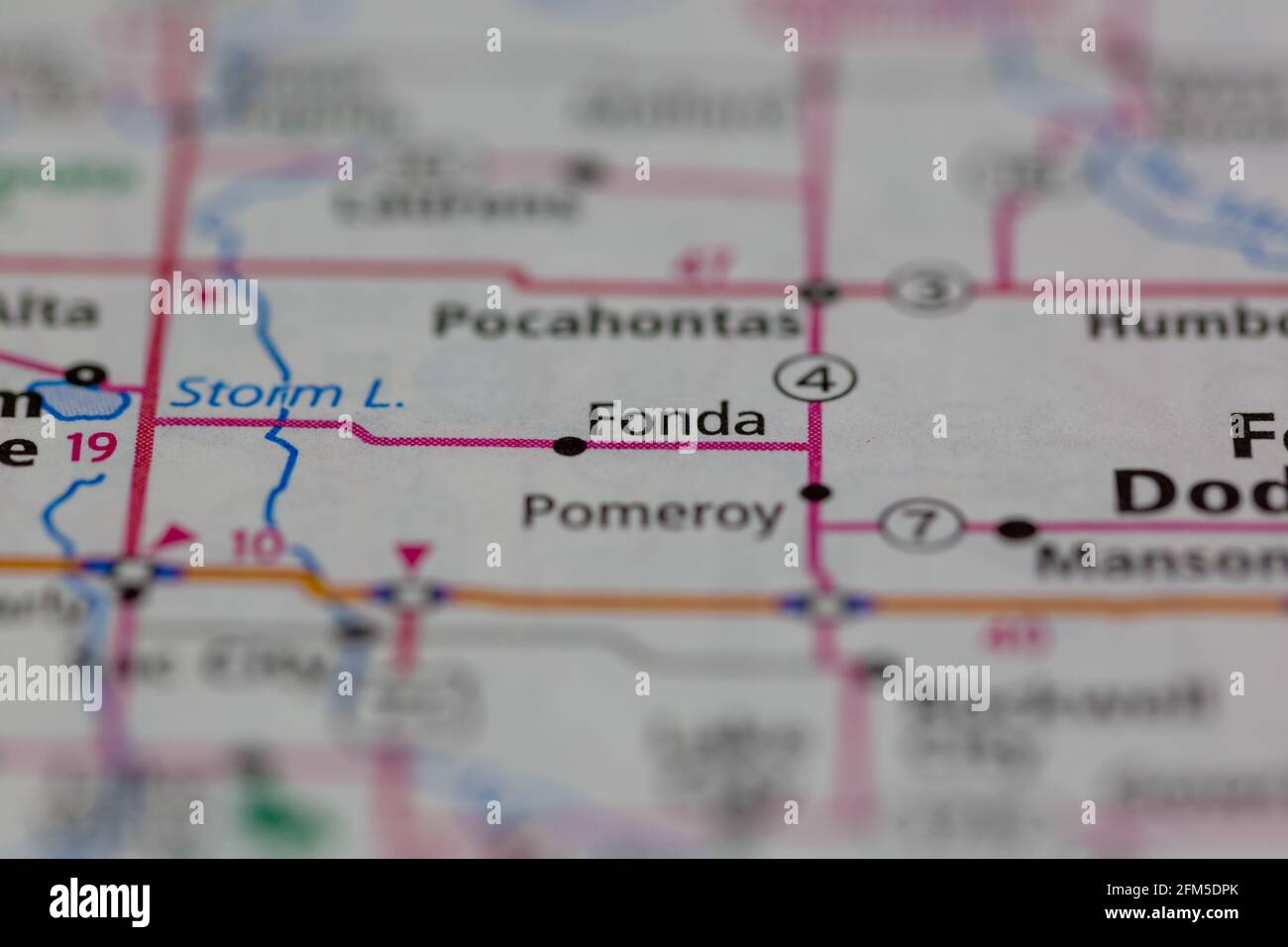 Fonda iowa map hires stock photography and images Alamy