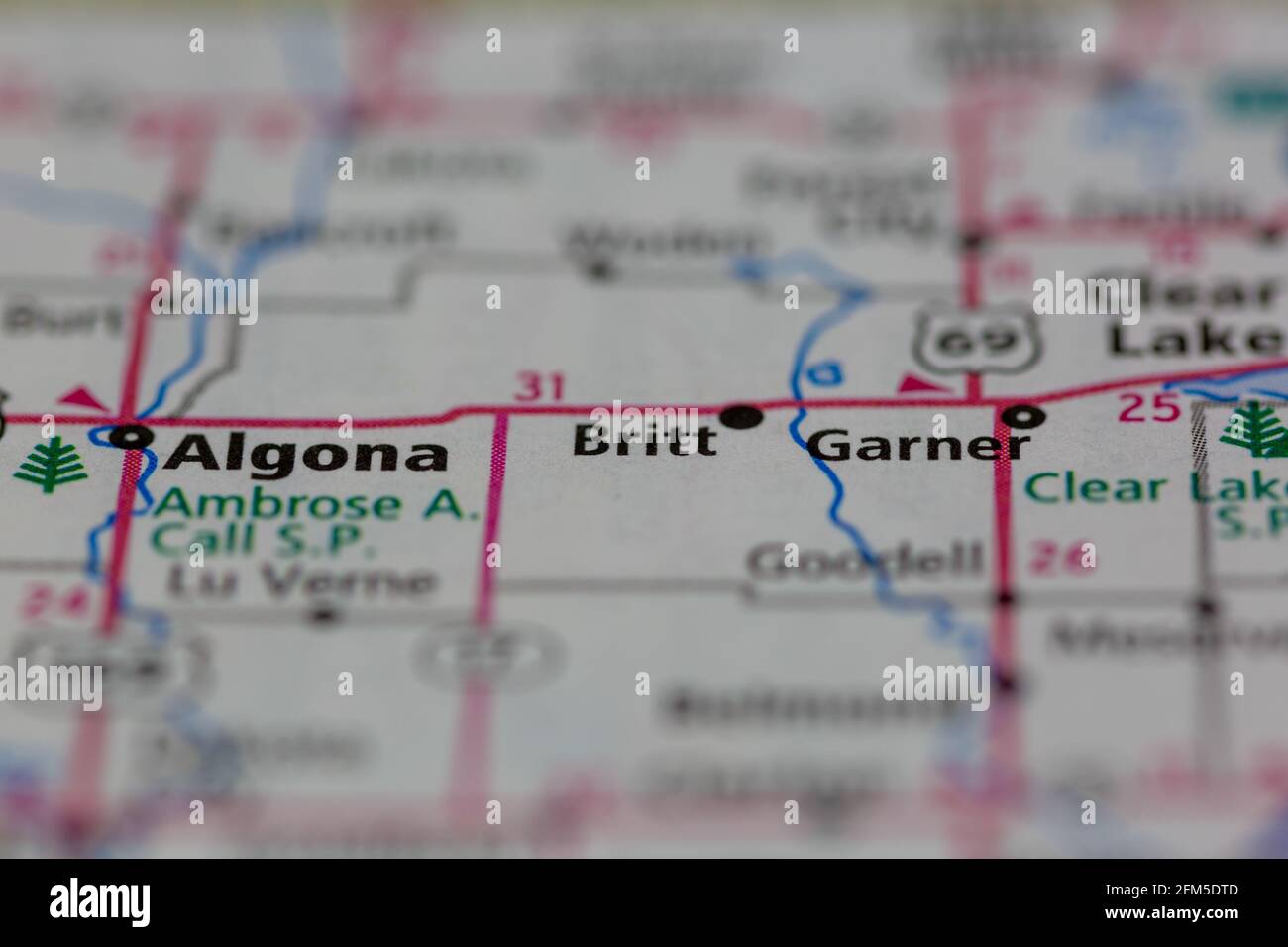 Map of britt hires stock photography and images Alamy