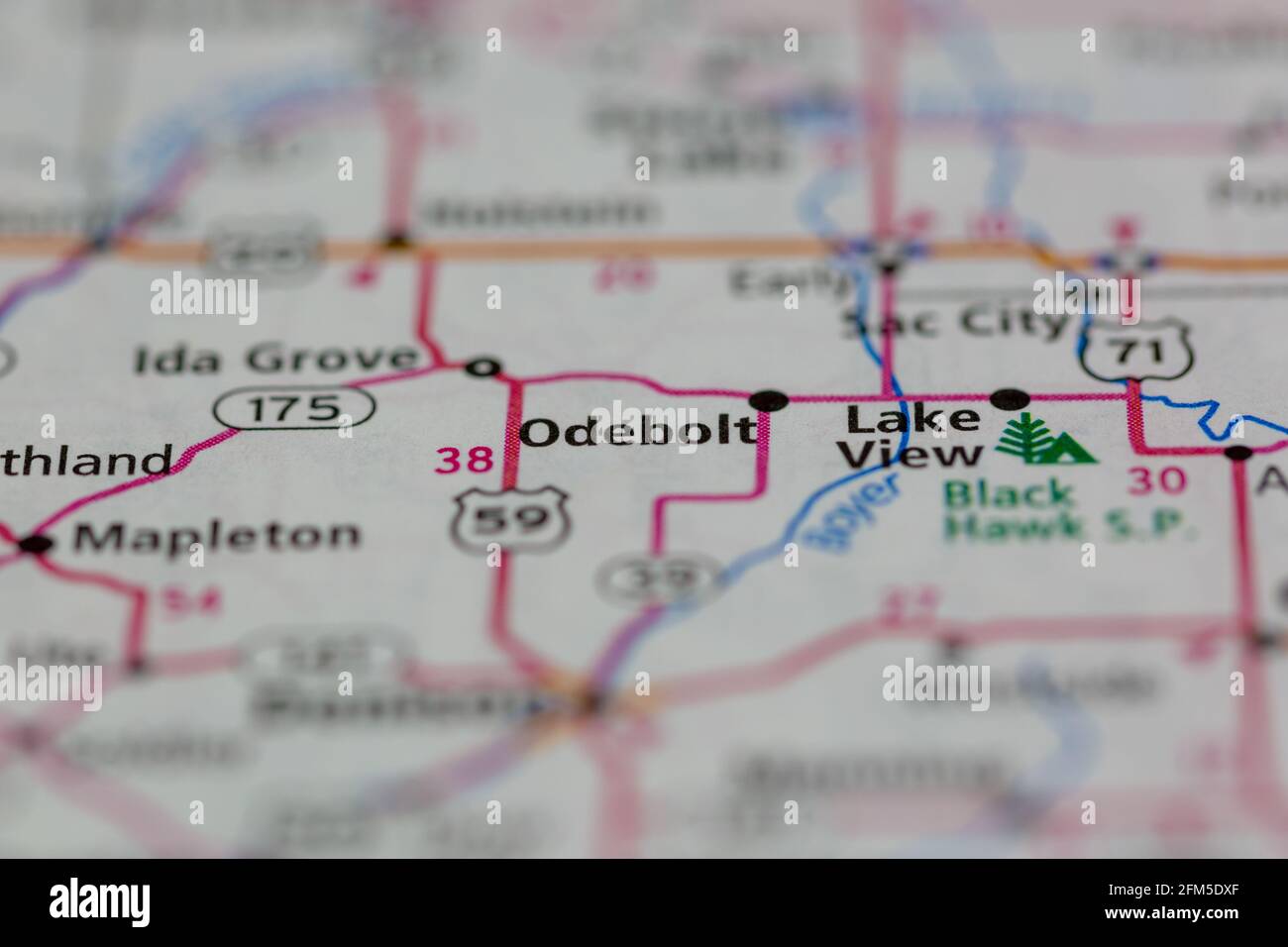 Odebolt map hires stock photography and images Alamy