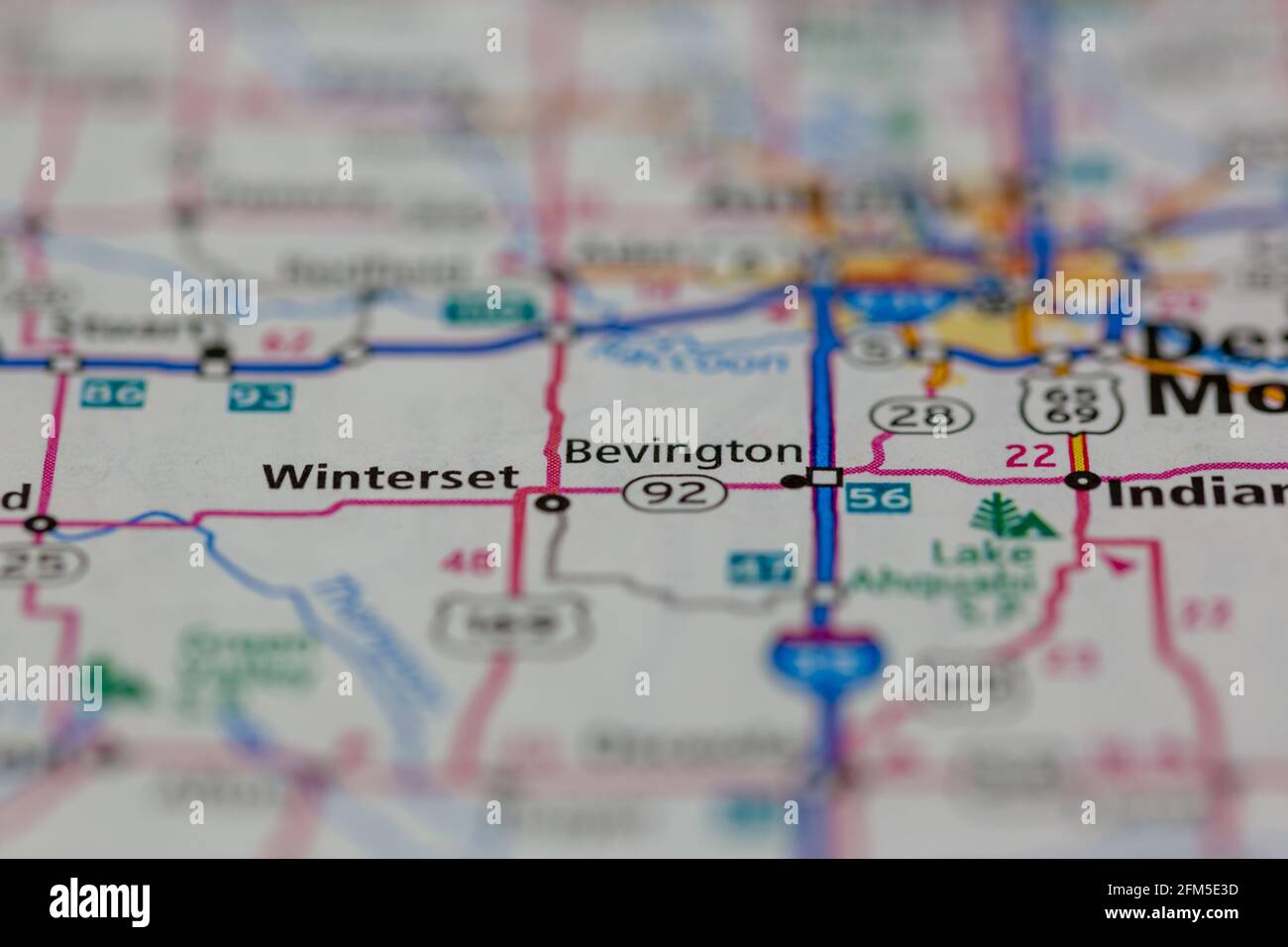 Bevington iowa map hires stock photography and images Alamy