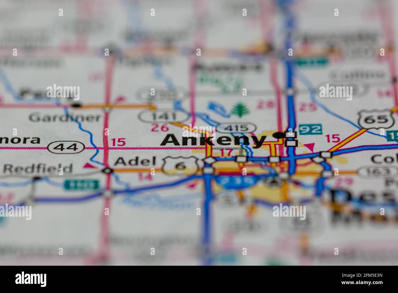 Ankeny on a map hires stock photography and images Alamy