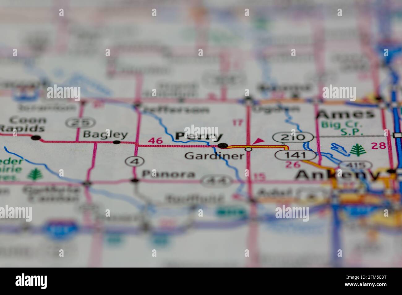 Perry iowa map hires stock photography and images Alamy