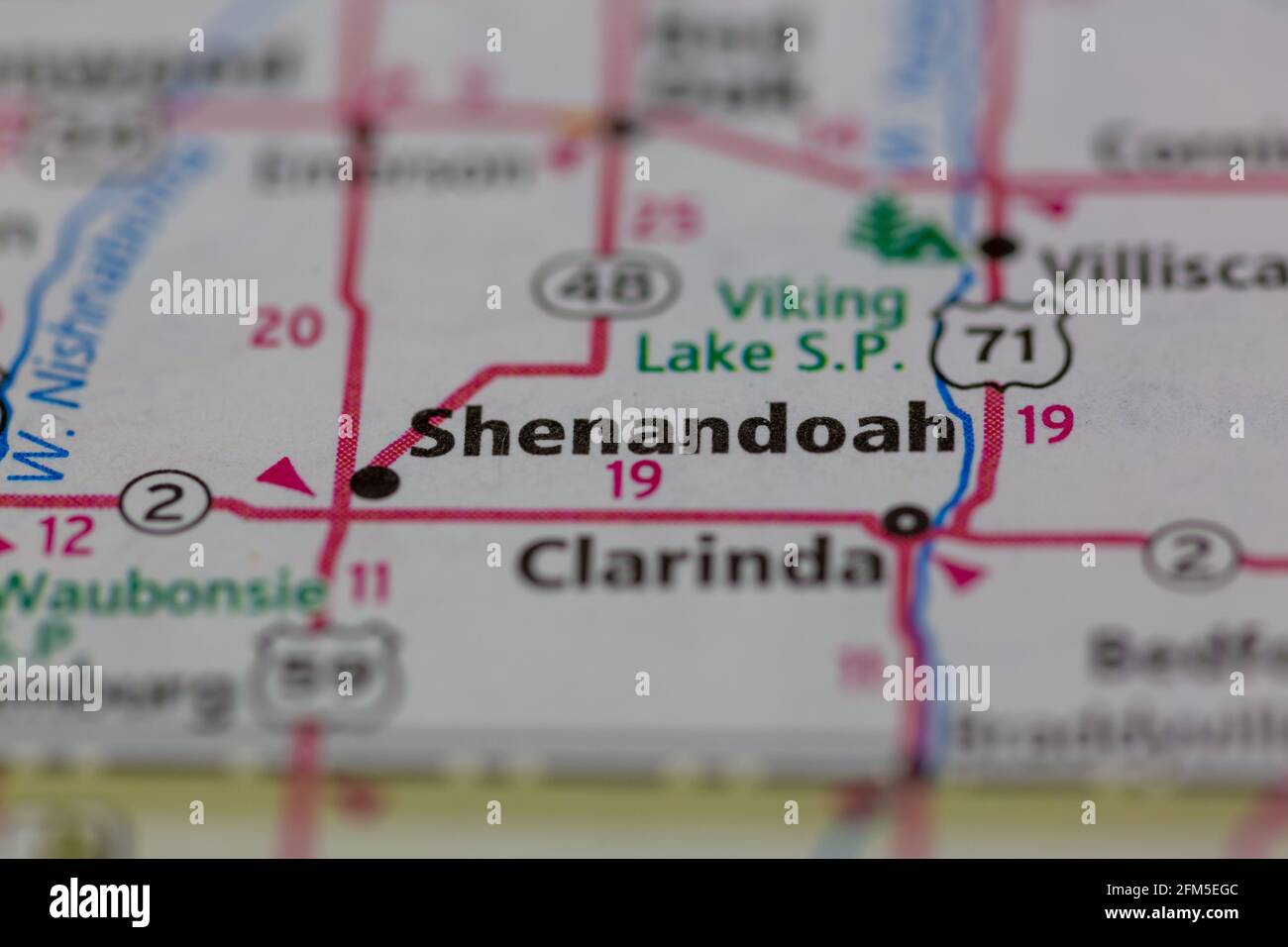 Shenandoahon a map hires stock photography and images Alamy