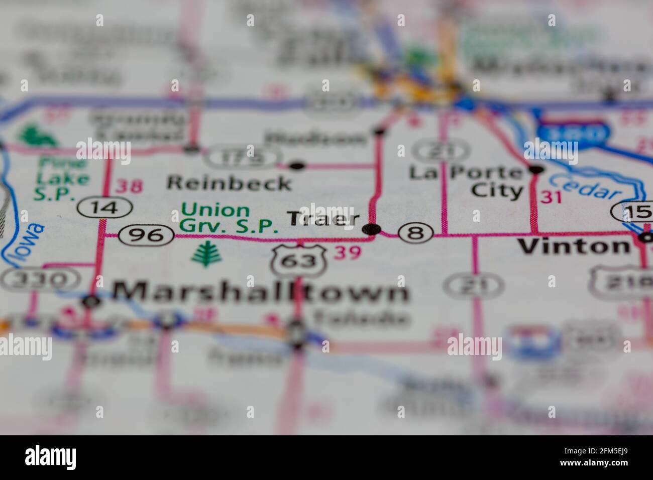 Iowa map hires stock photography and images Alamy