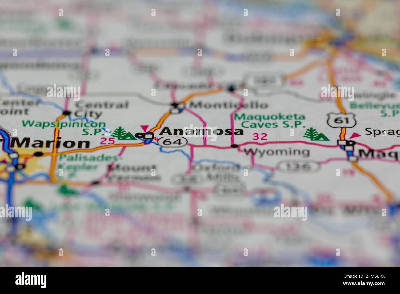 Anamosa iowa map hires stock photography and images Alamy
