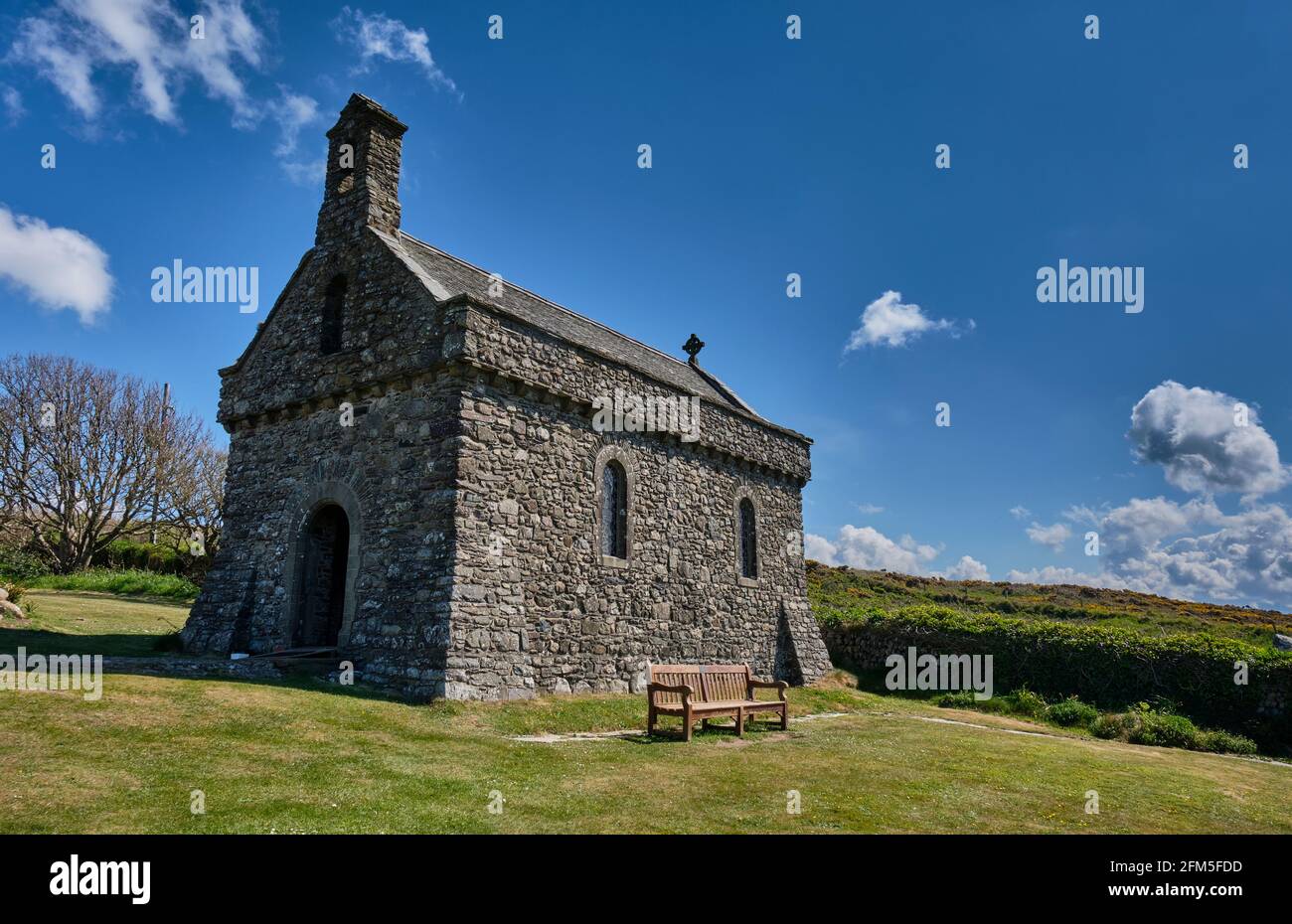Chapel of Our Lady and St Non, near St David's, Pembrokeshire, Wales Stock Photo