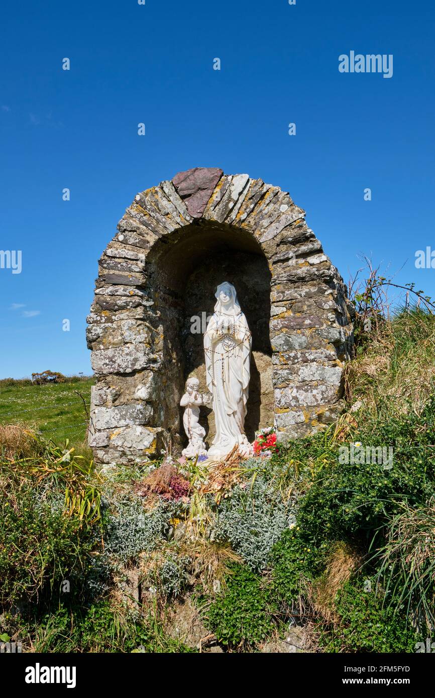 St Non's Shrine near St Non's Chapel, St David's, Pembrokeshire, Wales Stock Photo