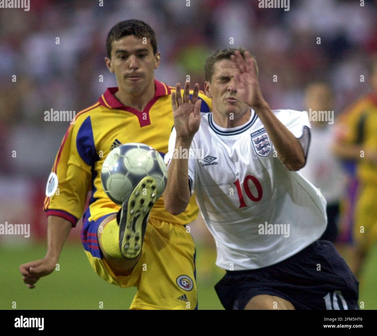 MIchael Owen Football Player of England, June 2000 against Romania in ...