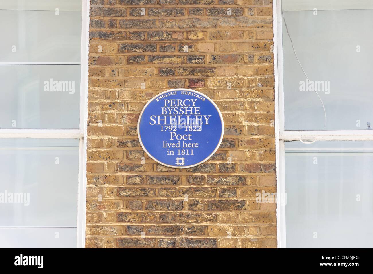 Percy Bysshe Shelley (English Romantic poet) blue plaque, Carnaby Street, West End, Soho, City of Westminster, Greater London, England, United Kingdom Stock Photo