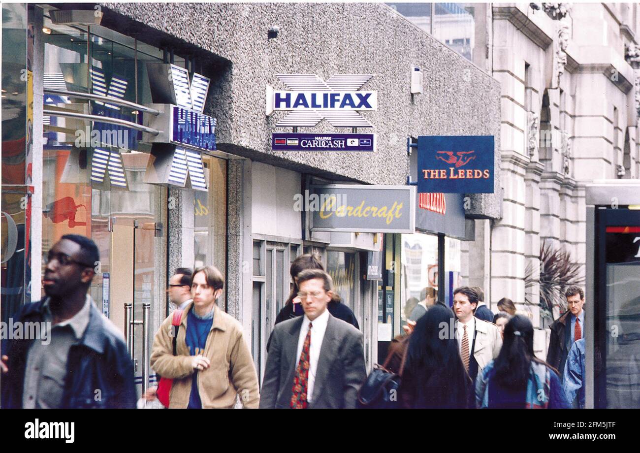 Leeds and Halifax building societies Stock Photo Alamy