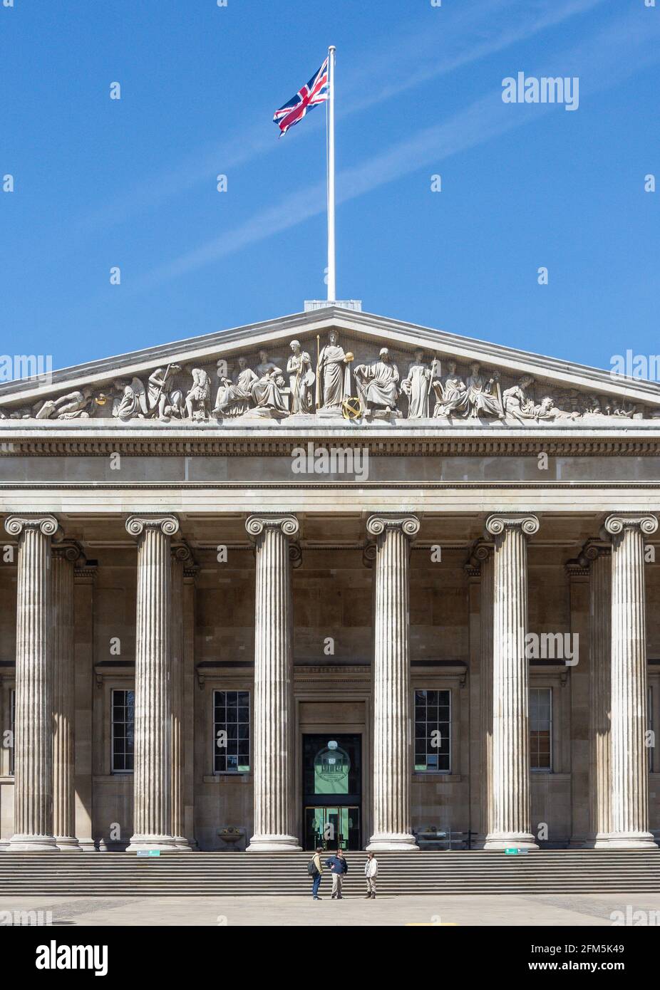 Main entrance, The British Museum, Great Russell Street, Bloomsbury, Greater London, England, United Kingdom Stock Photo