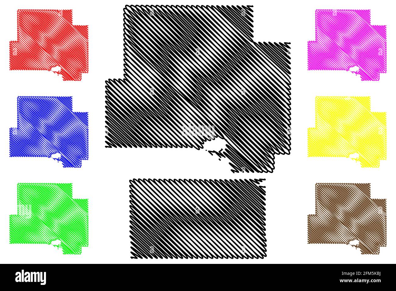 Dewey oklahoma map Stock Vector Images Alamy