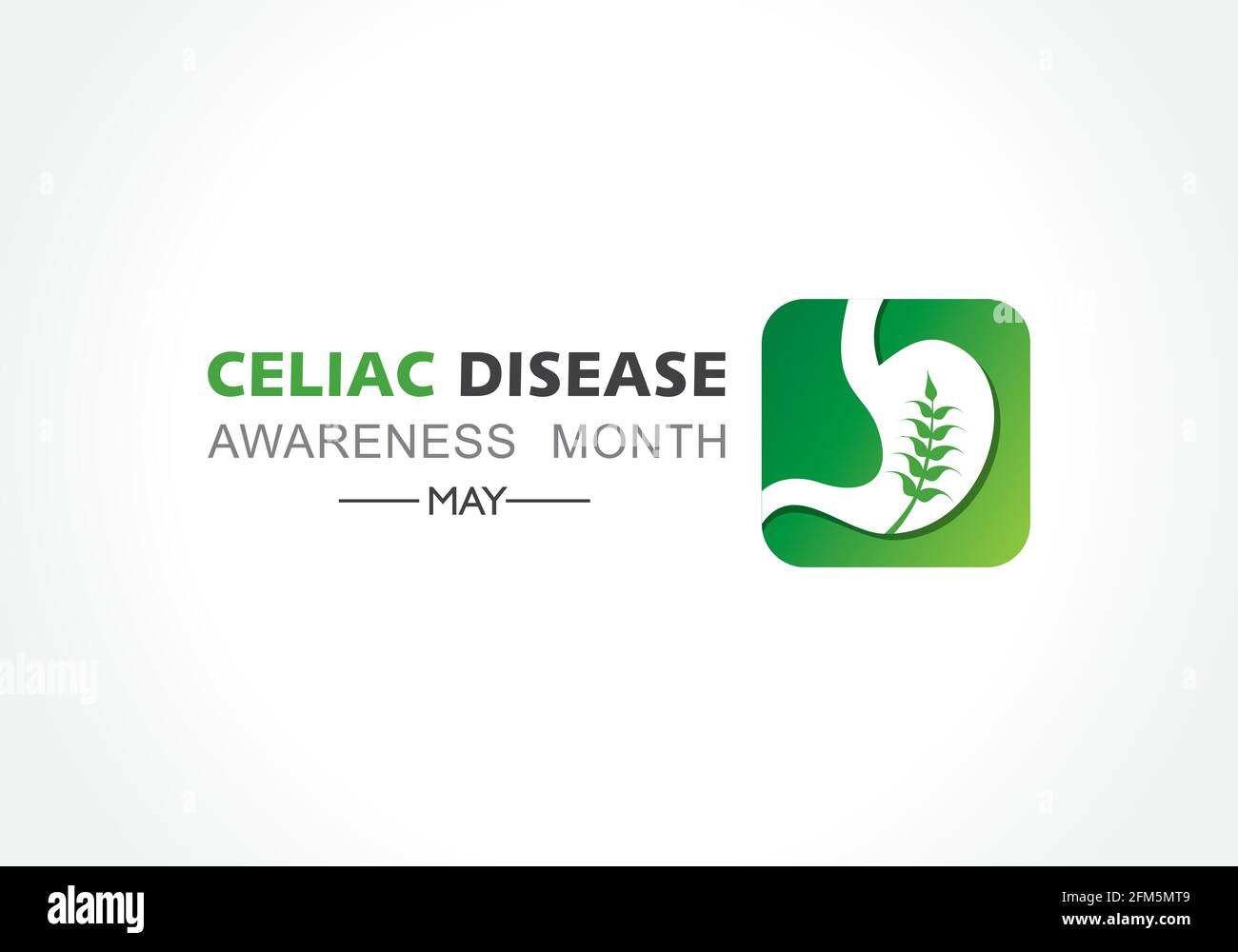 Vector illustration of Celiac Disease Awareness Month in May. It is an ...
