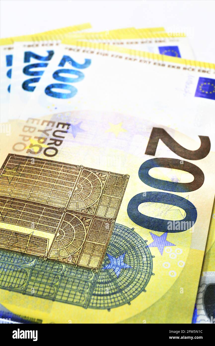 euro banknotes background Stock Photo - Alamy