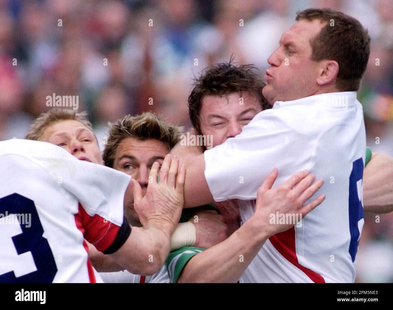 RUGBY SIX NATIONA IRLAND V ENGLAND 30/3/2003 PICTURE DAVID ASHDOWN RUGBY Stock Photo