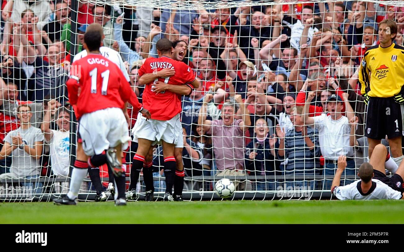 MANCHESTER UNITED V FULHAM  VAN NISTELROOY AFTER HIS 2ND GOAL Stock Photo
