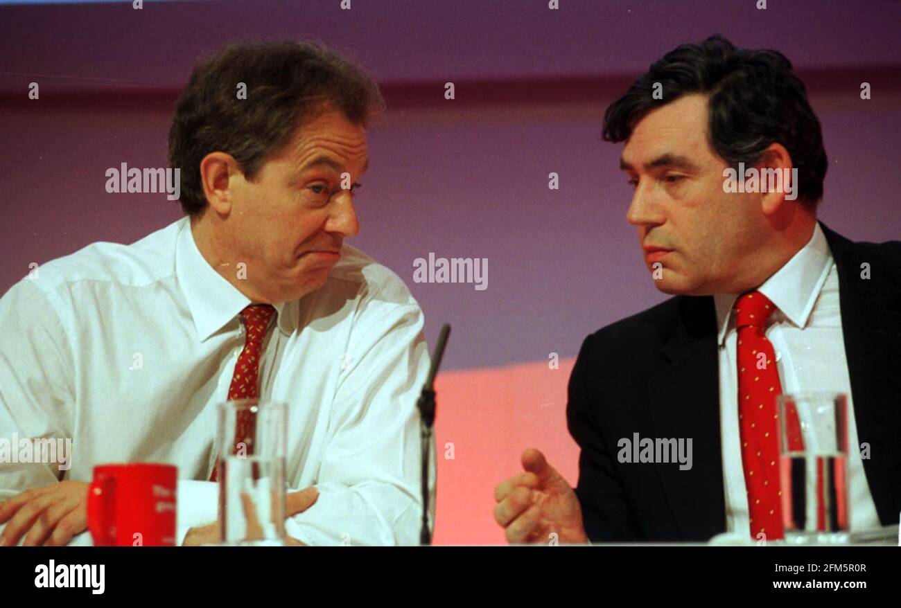 Labour Press Conference May 2001 General Election 2001 TONY BLAIR AND