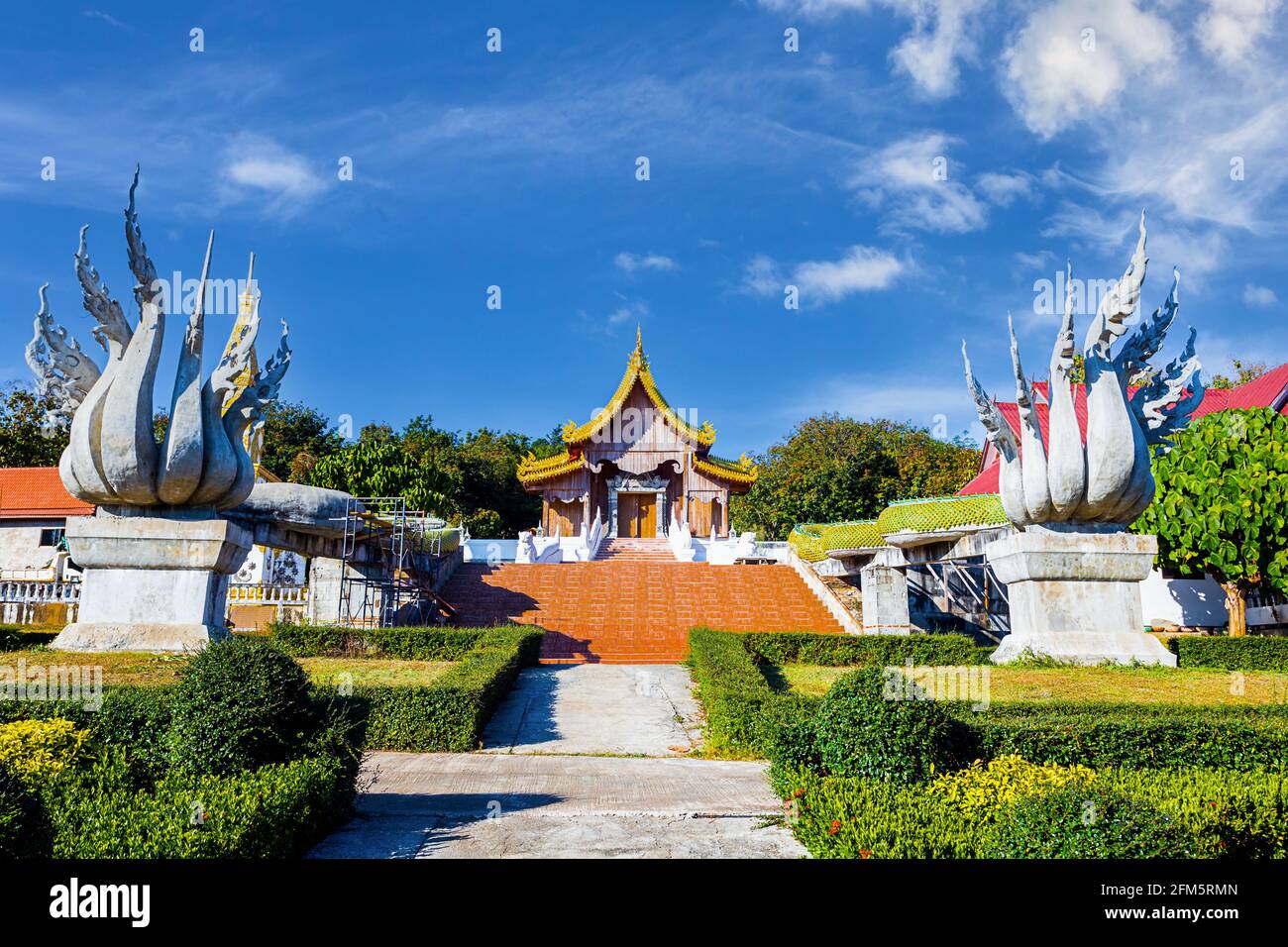 Huai Sai Khao Temple at Chiang Rai in Thailand. Stock Photo