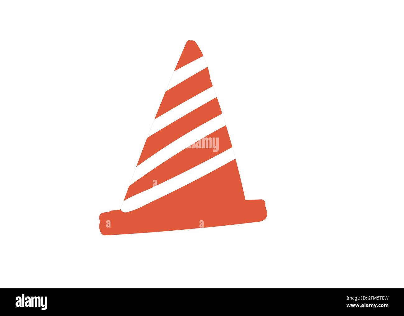 Trafficcone. handdrawn simple vector illustration element simple