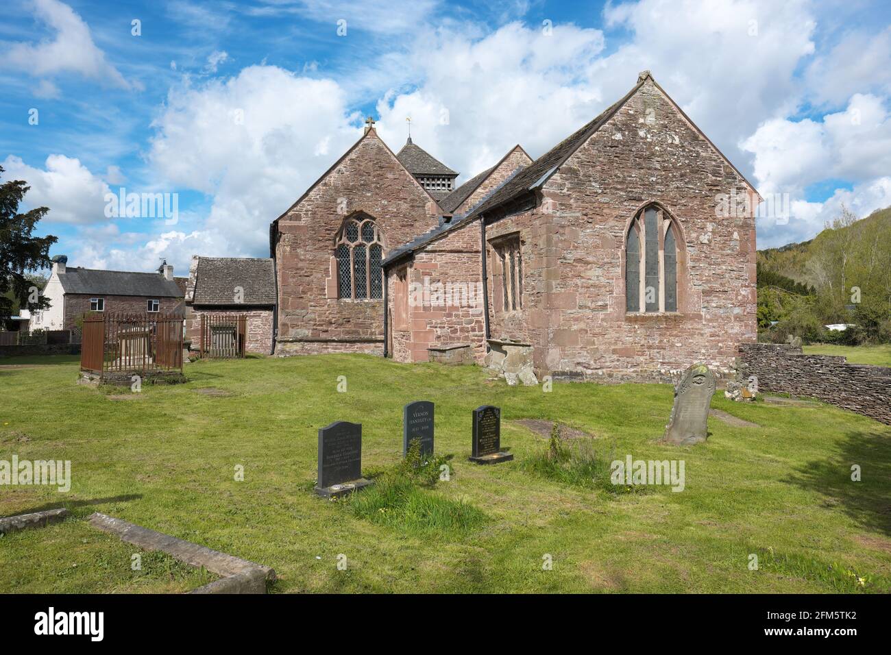 Skenfrith Monmouthshire Wales - St Bridget's Church Stock Photo