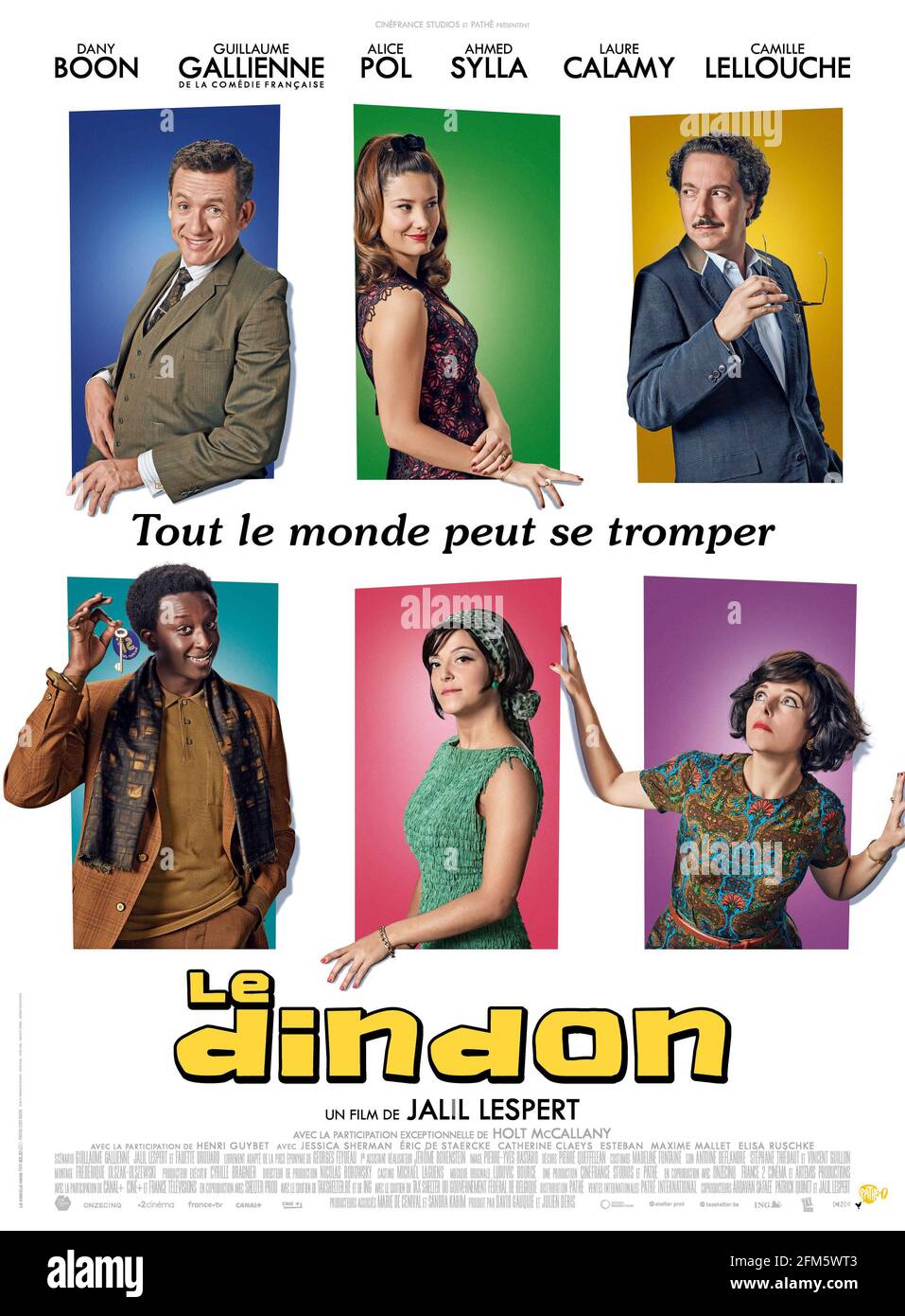 DANY BOON and GUILLAUME GALLIENNE in THE FOOL (2019) -Original title: LE DINDON-, directed by JALIL LESPERT. Credit: Cinéfrance Studios / Pathé / Album Stock Photo