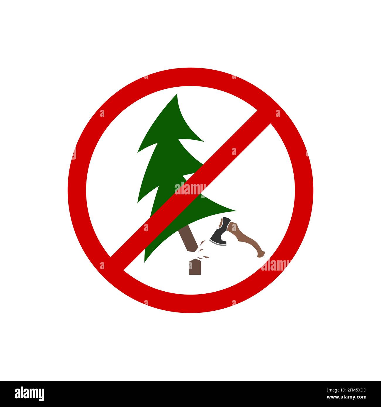 Stop deforestation Stock Vector Images - Alamy