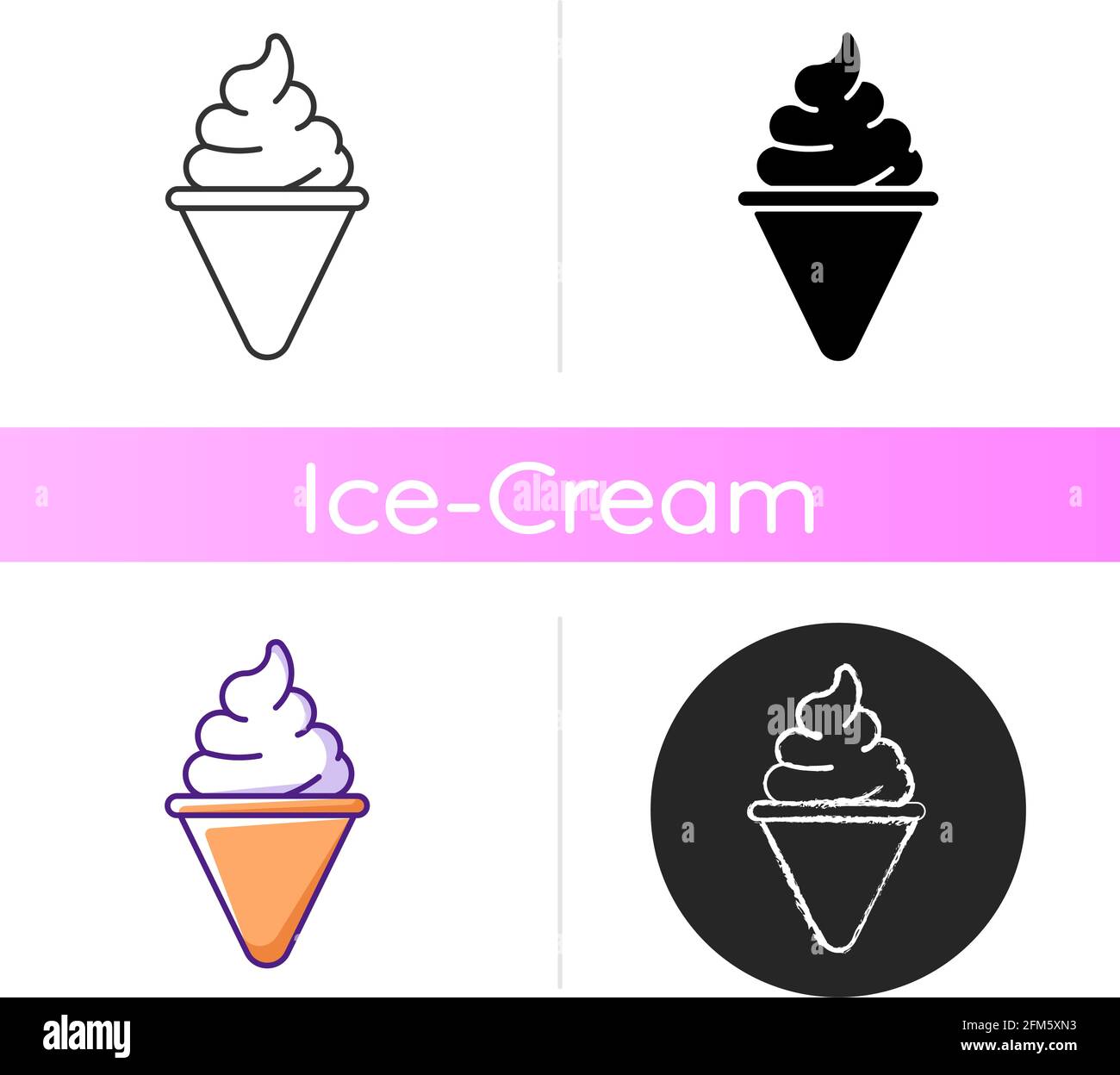 Ice cream cone icon Stock Vector Image & Art - Alamy