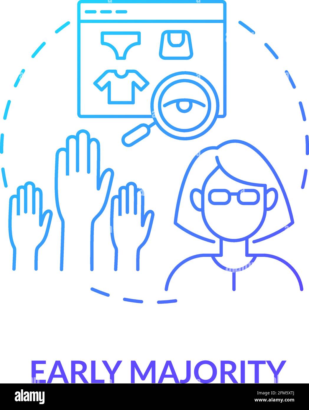 Early majority concept icon Stock Vector Image & Art - Alamy