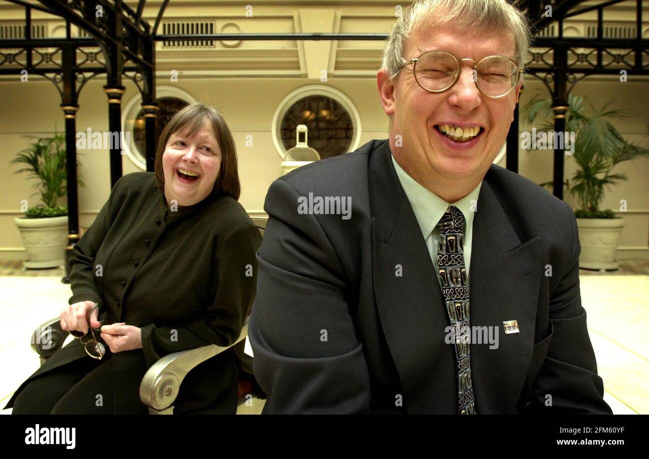 Arthur and Irene Allen March 2001Arthur Allen and Irene Allen owners of Listerwood Stock Photo