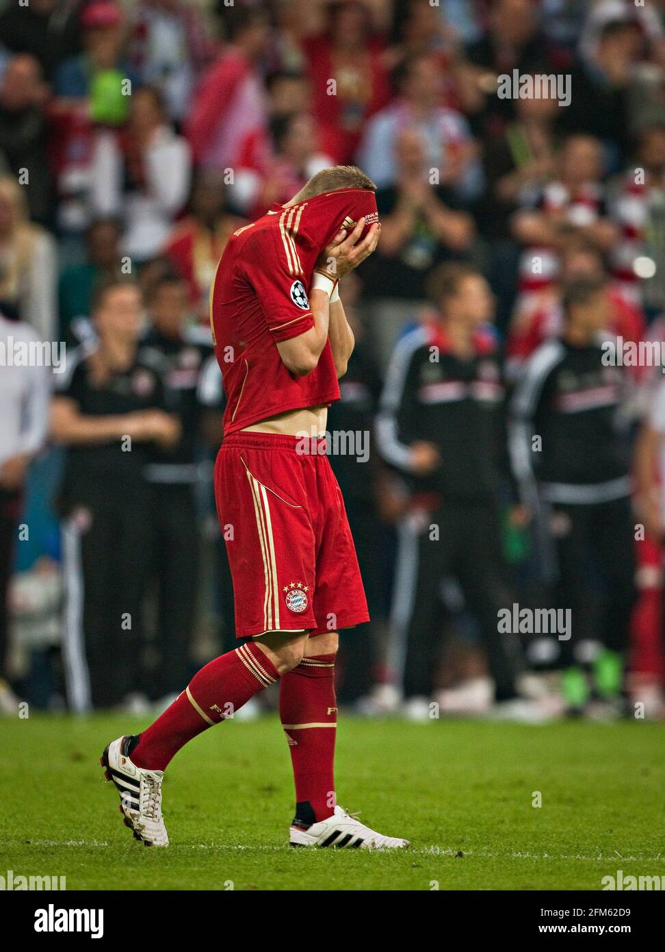 MŸnchen 19.05.2012, Fu§ball Bastian Schweinsteiger (FCB) FC Bayern MŸnchen - FC Chelsea London  Copyright (nur fŸr journalistische Zwecke) by :  Morit Stock Photo