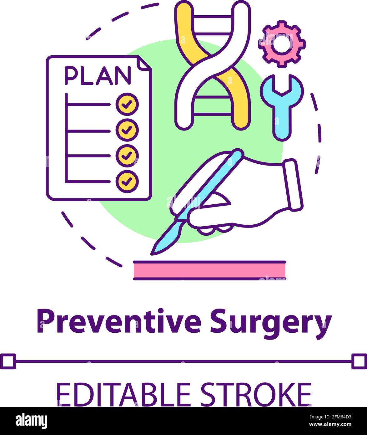 Preventive surgery concept icon Stock Vector Image & Art - Alamy