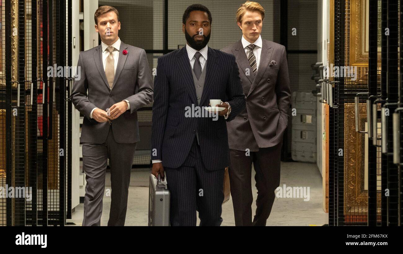 ROBERT PATTINSON and JOHN DAVID WASHINGTON in TENET (2020), directed by