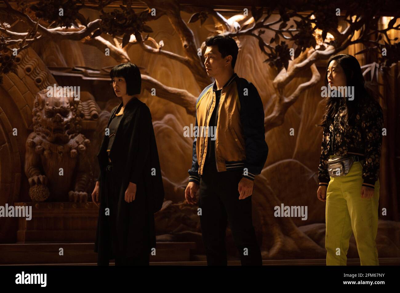 Awkwafina And Simu Liu In Shang Chi And The Legend Of The Ten Rings 2021 Directed By Destin Daniel Cretton Credit Marvel Studios Walt Disney Pictures Album Stock Photo Alamy