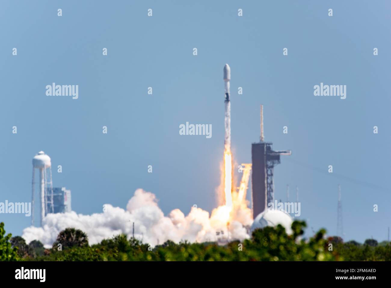 SpaceX Falcon 9 Starlink L-25 Stock Photo