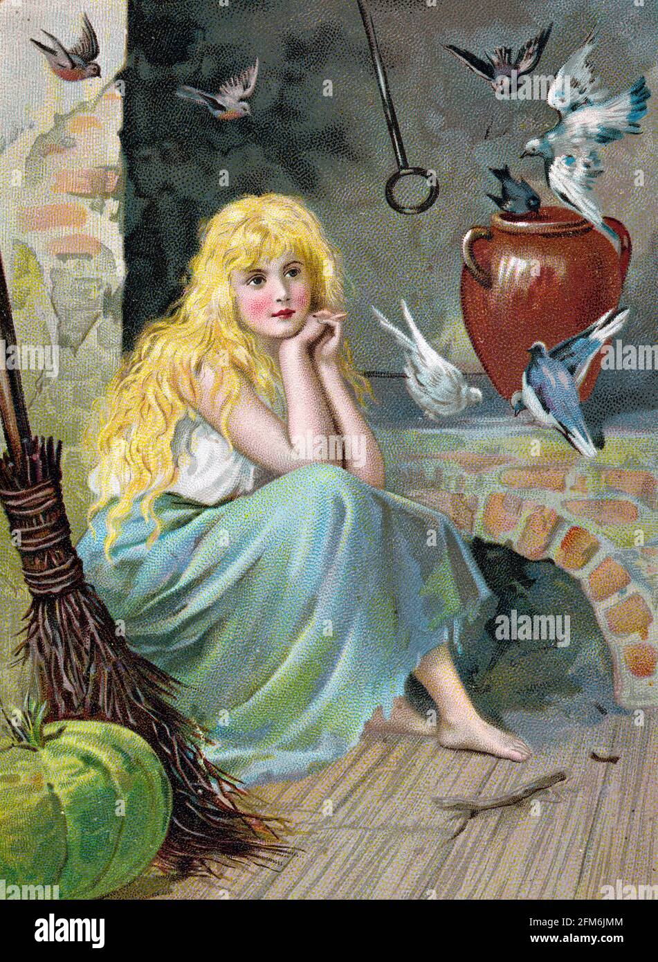 Cinderella illustrations hi-res stock photography and images - Alamy, image size:951x1390