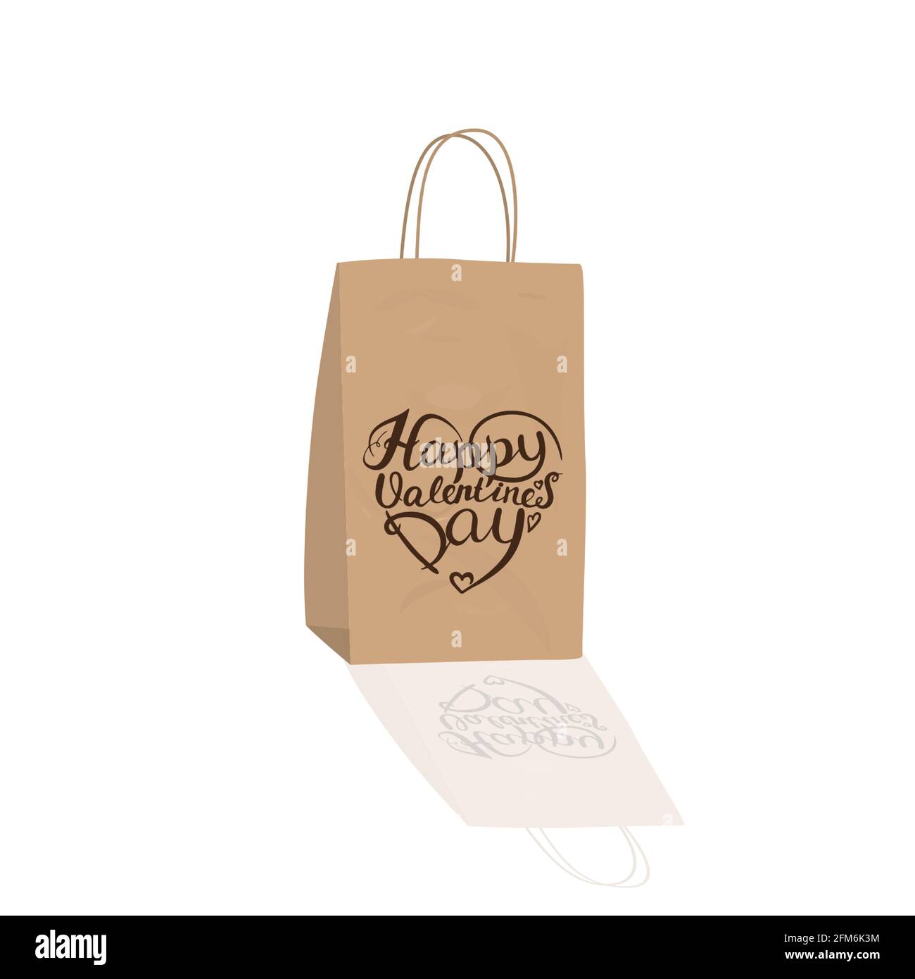 The gift paper crafting package, vector illustration. Stock Vector