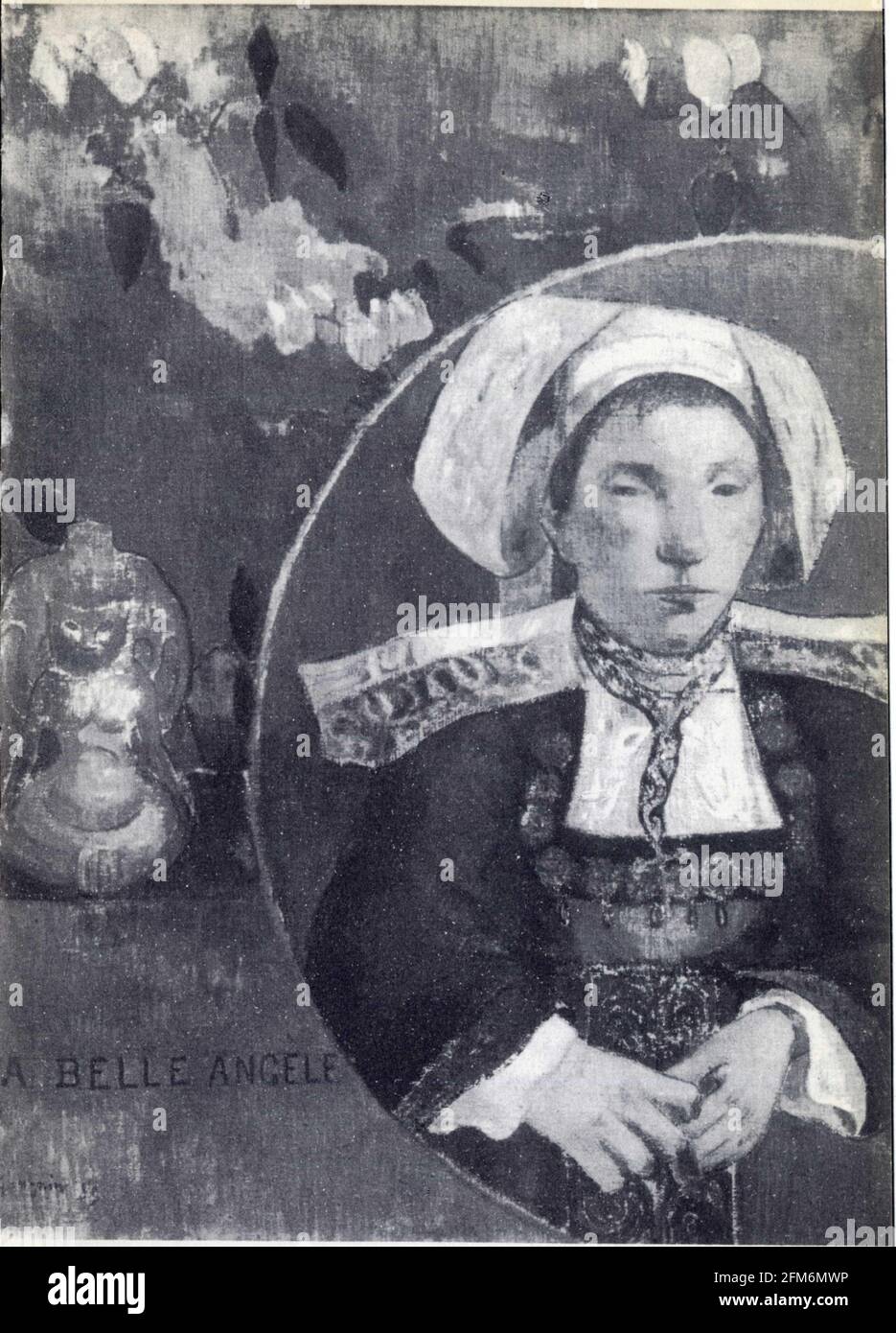 Paul Gauguin,La belle Angèle,portrait de Mme Satre,1889,toile Stock ...