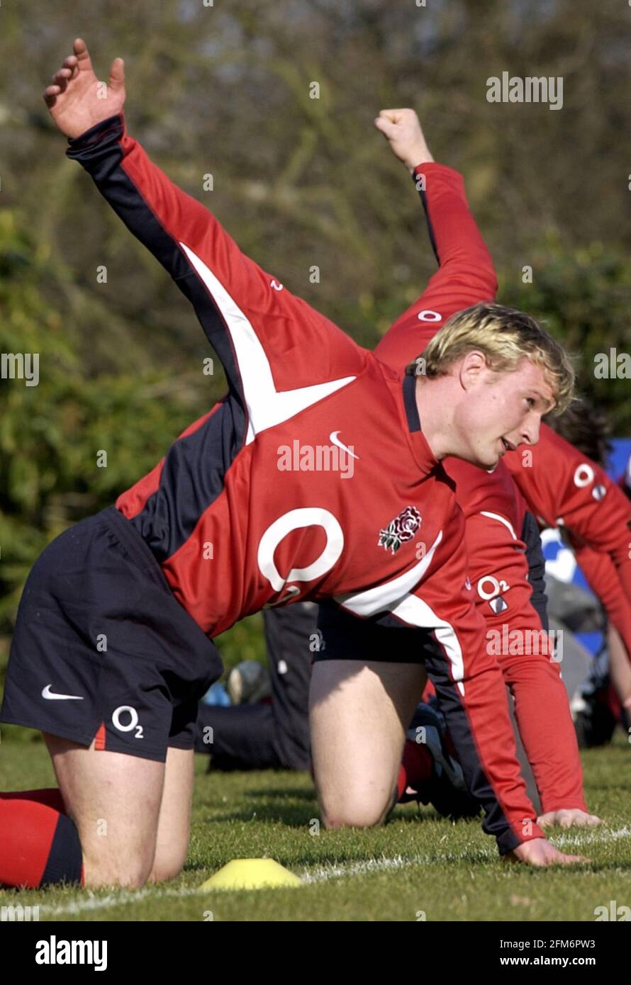 RUGBY ENGLAND TRAINING AT PENNYHILL PARK FOR THEIR MATCH WITH SCOTLAND ...